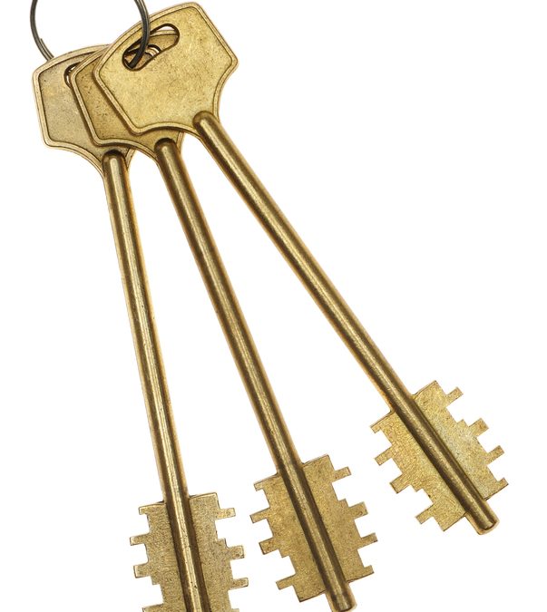 Three gold keys